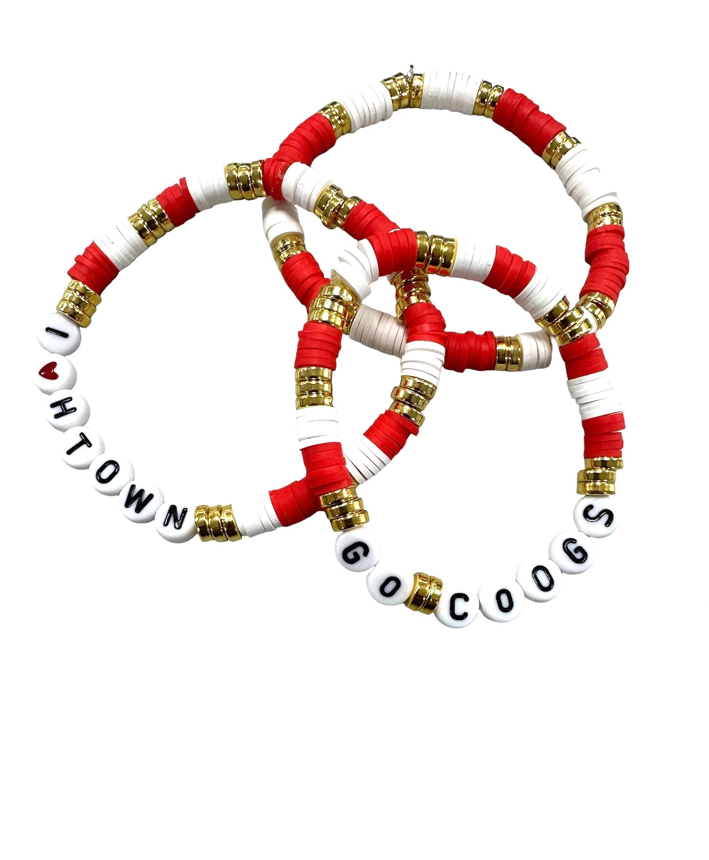 A series of 3 bracelets celebrating U of H