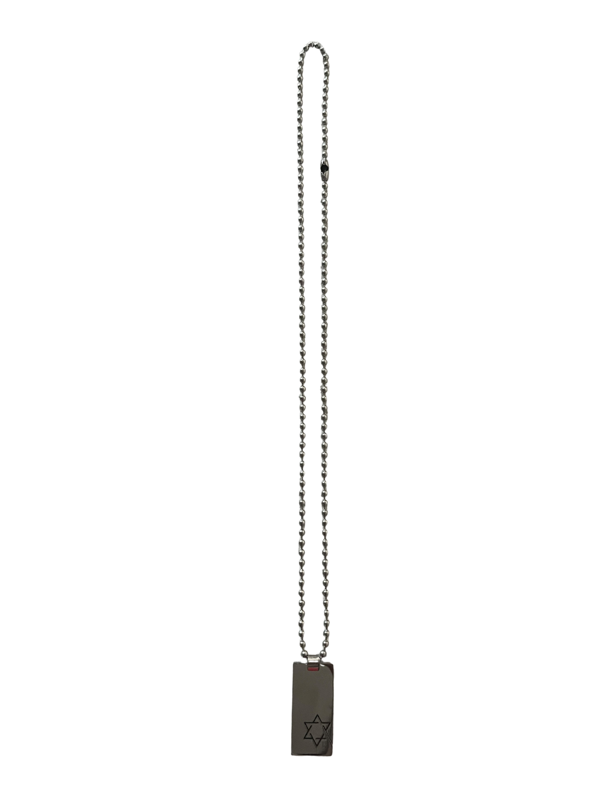 Star of David Dog Tag Necklace