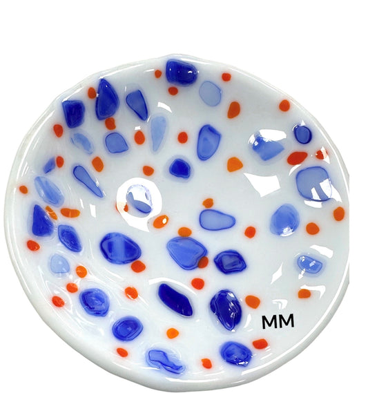 Mackenzie Mudd-Fused Glass Multicolor Bowl