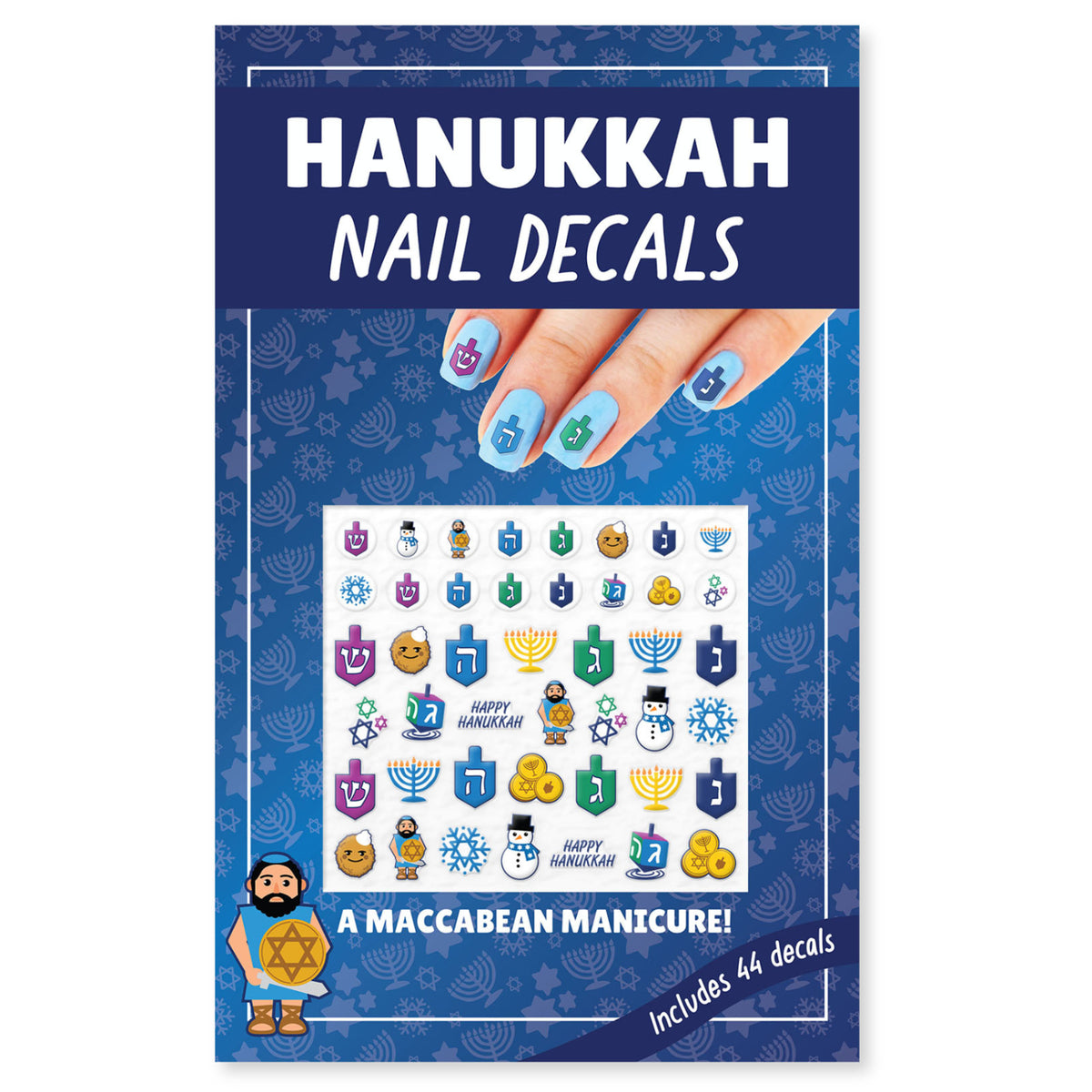 nail decals that are channukah themed