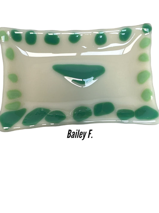 Bailey hand made Glass Tray