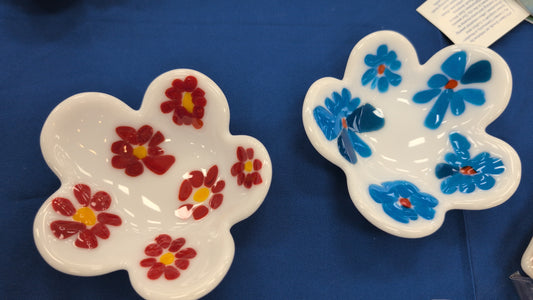 Flower Bowl - Fused Glass