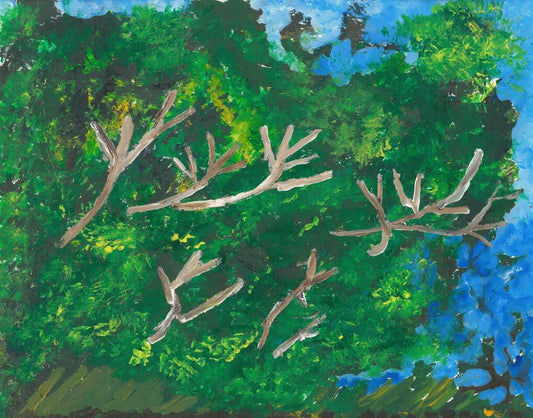 painting of trees