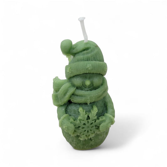 Snowman candle