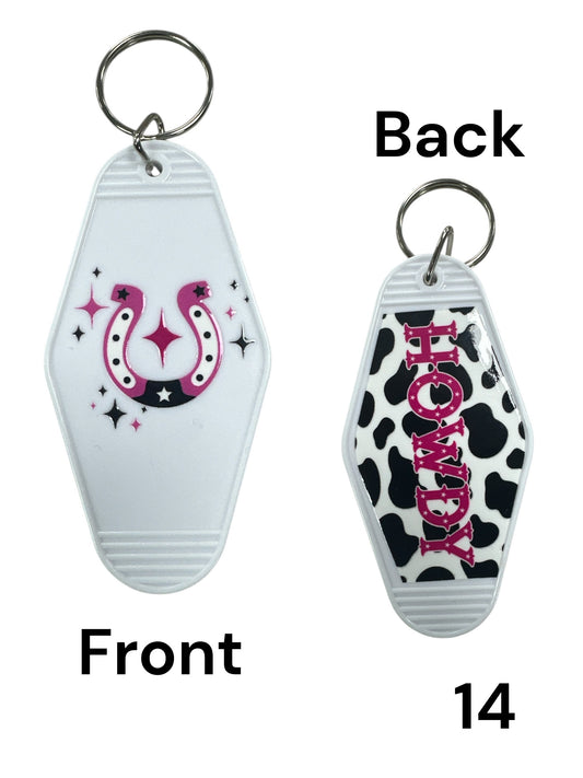rodeo themed keychain