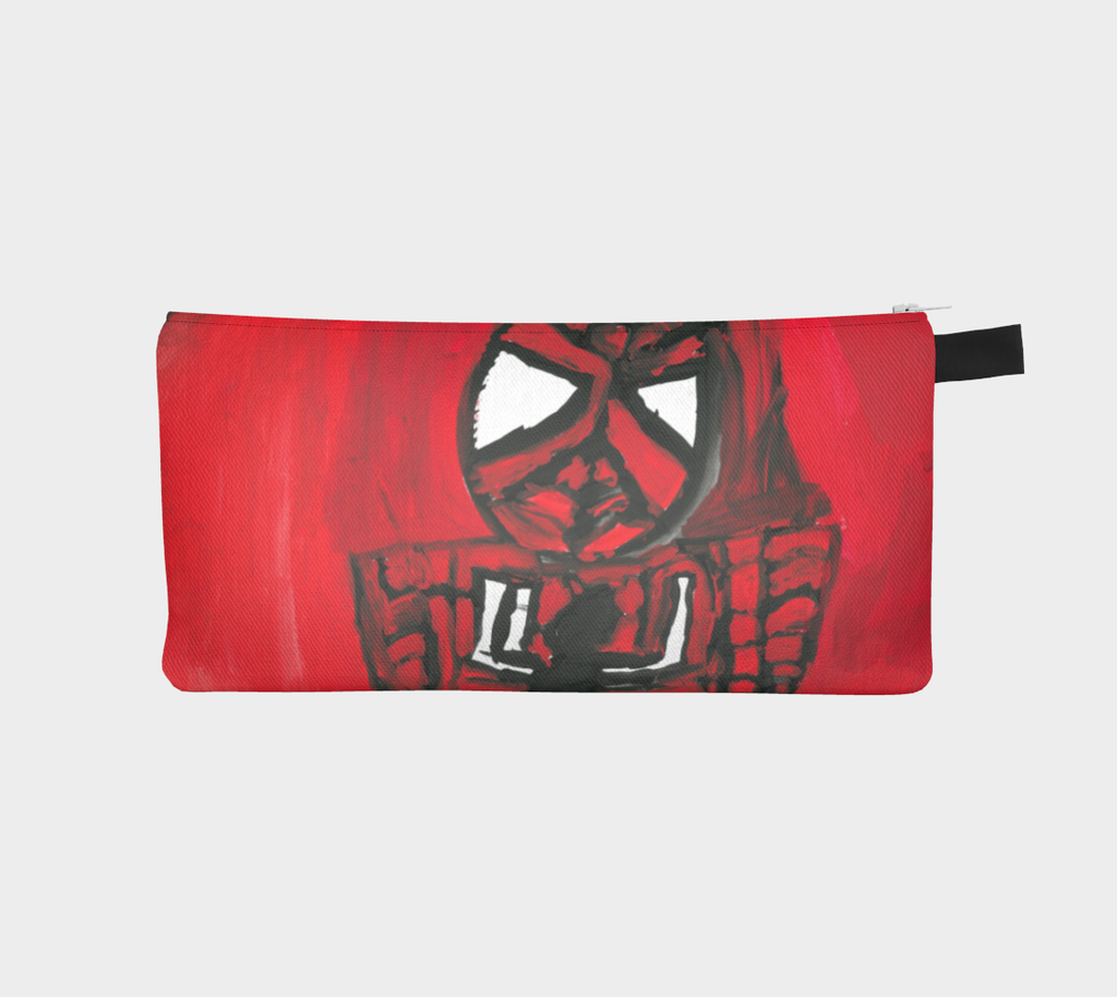 Zippered pencil case with red Spiderman