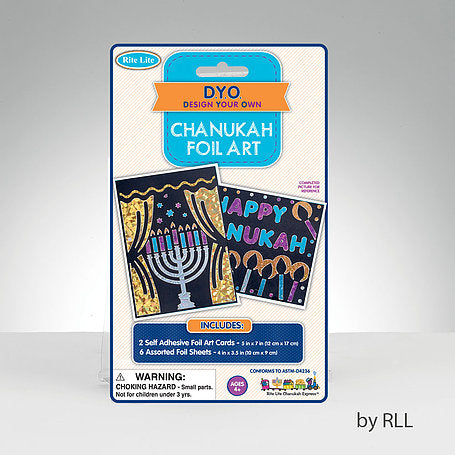 Chanukah foil art and craft kit to make cards