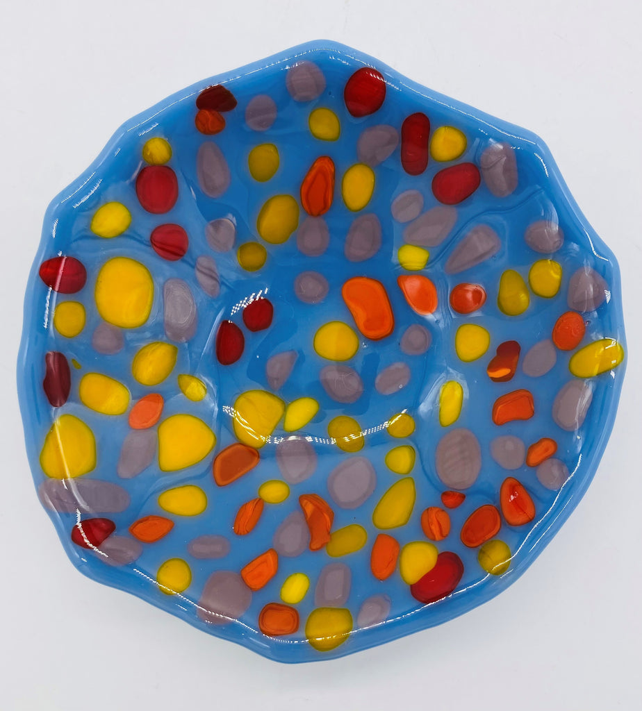 Blue with dots