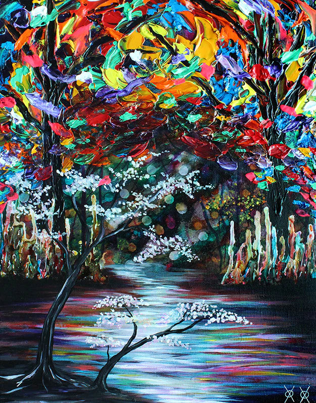 trees with colorful leaves