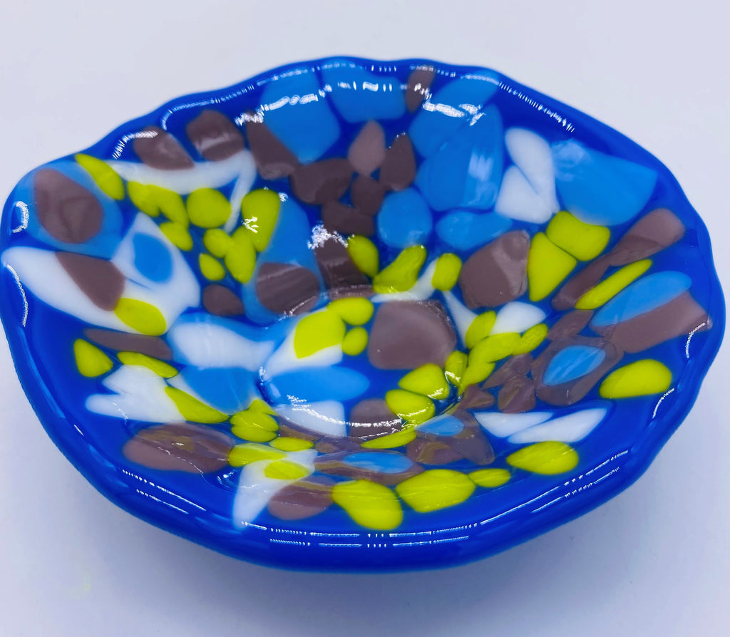 Blue with dots