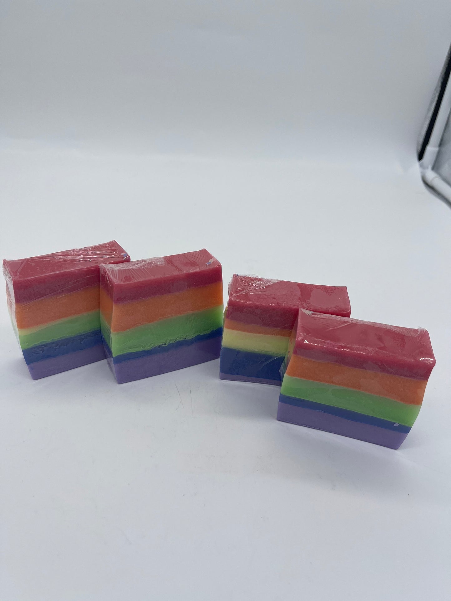 Layers of Rainbow Soap