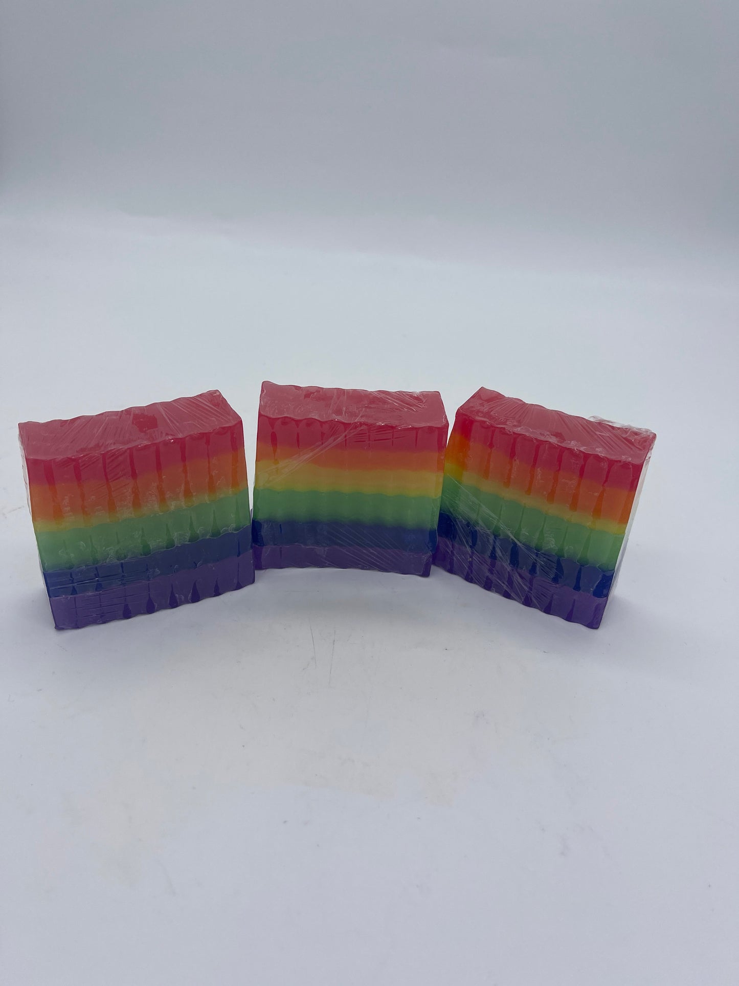Layers of Rainbow Soap