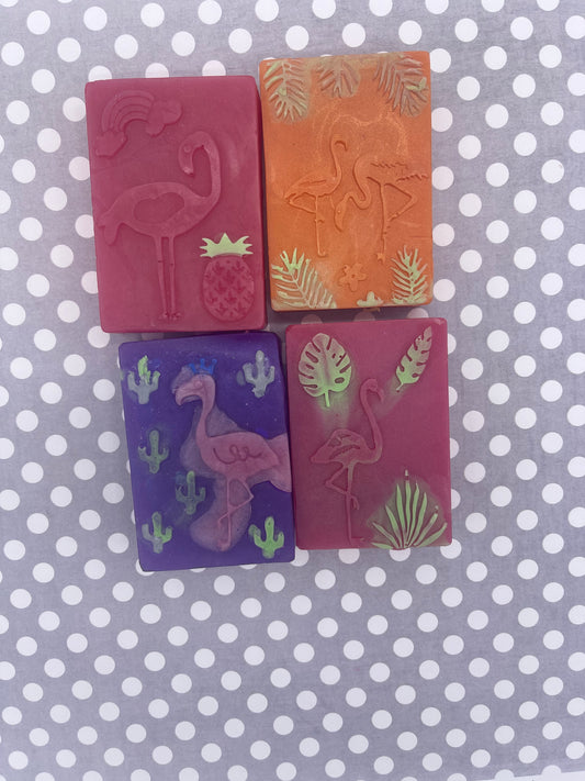 Summer Flamingo & Flower Soap Bar