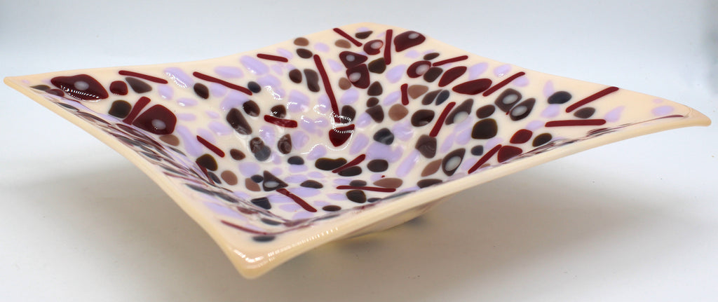 Stripes and Spots fused glass