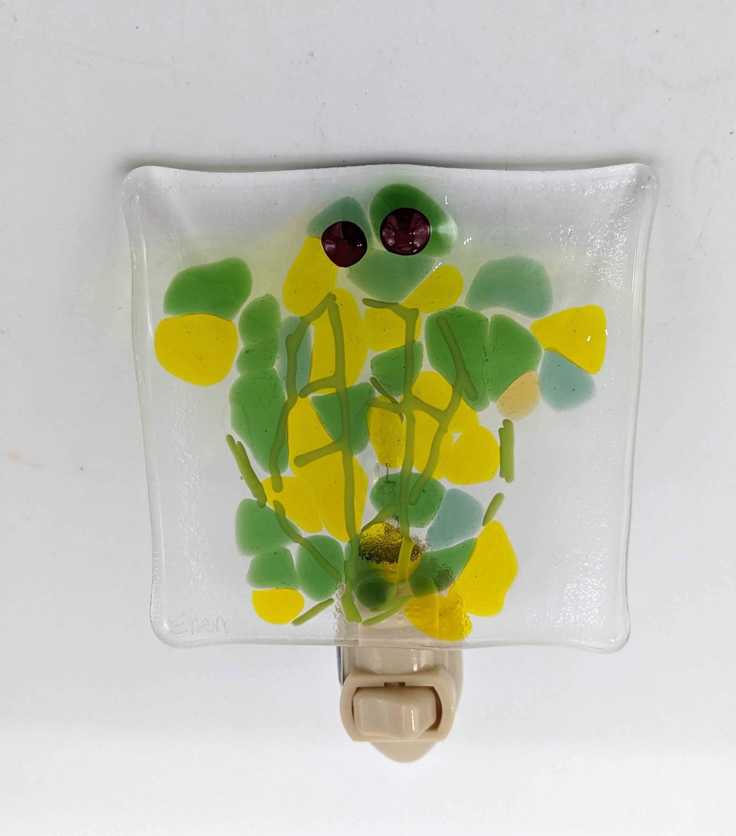 glass nightlight of turtle