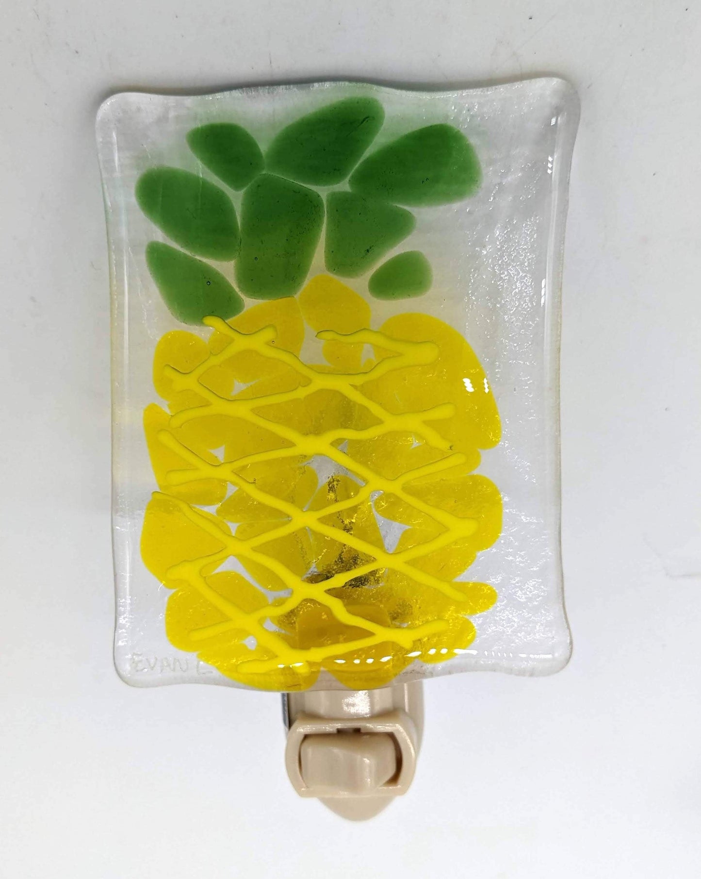 glass nightlight of pineapple