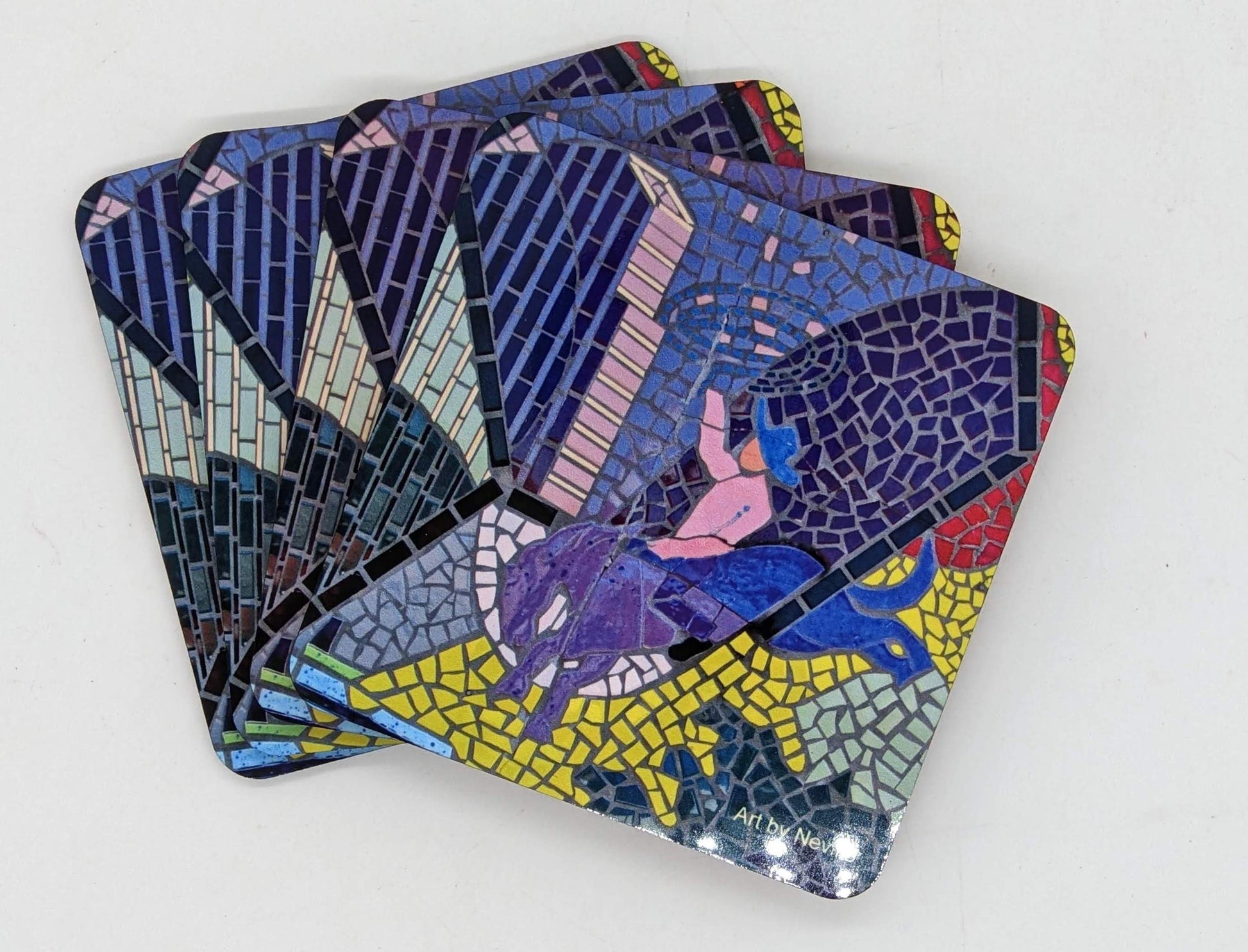 coasters with rodeo image