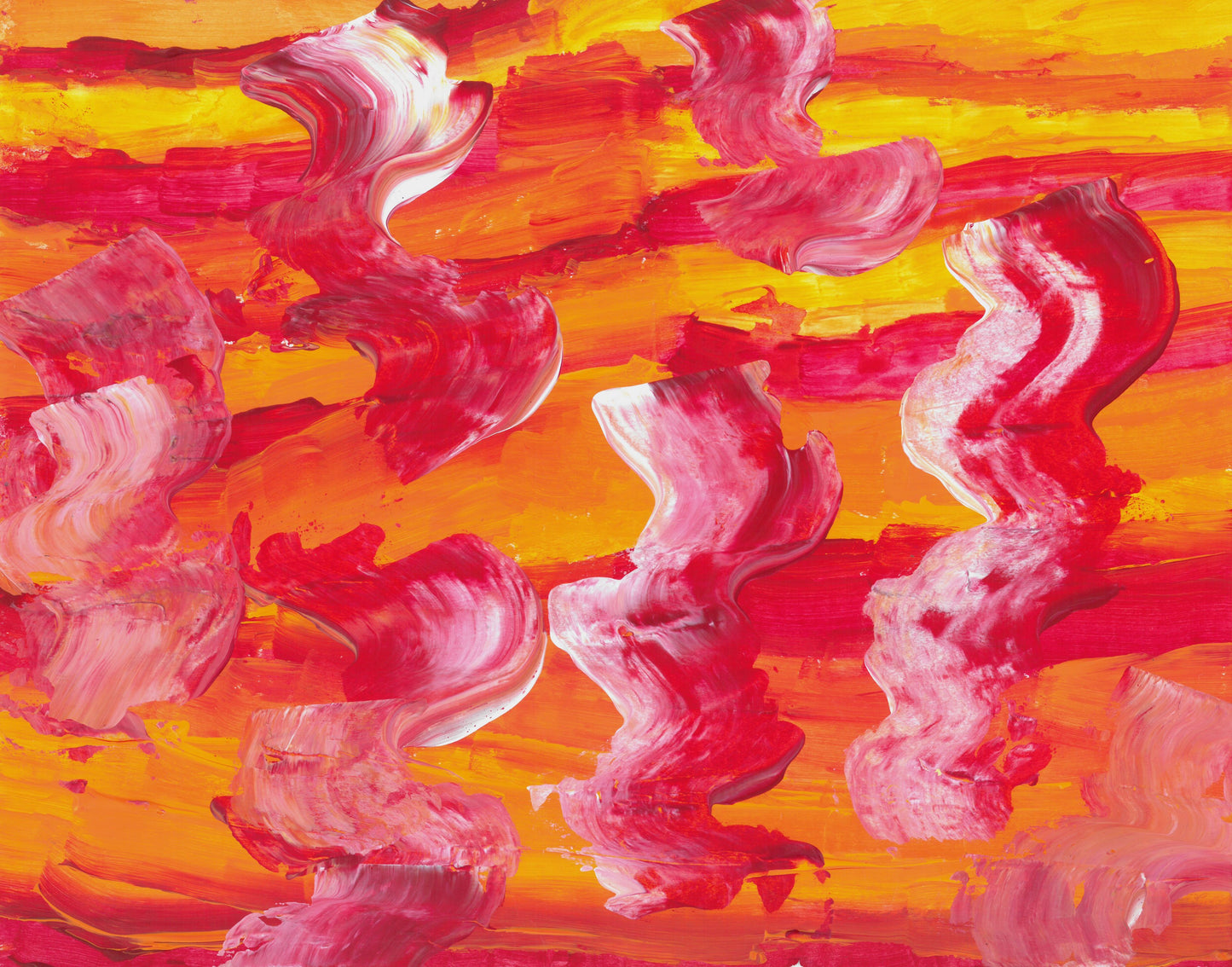 Waves of Fire painting