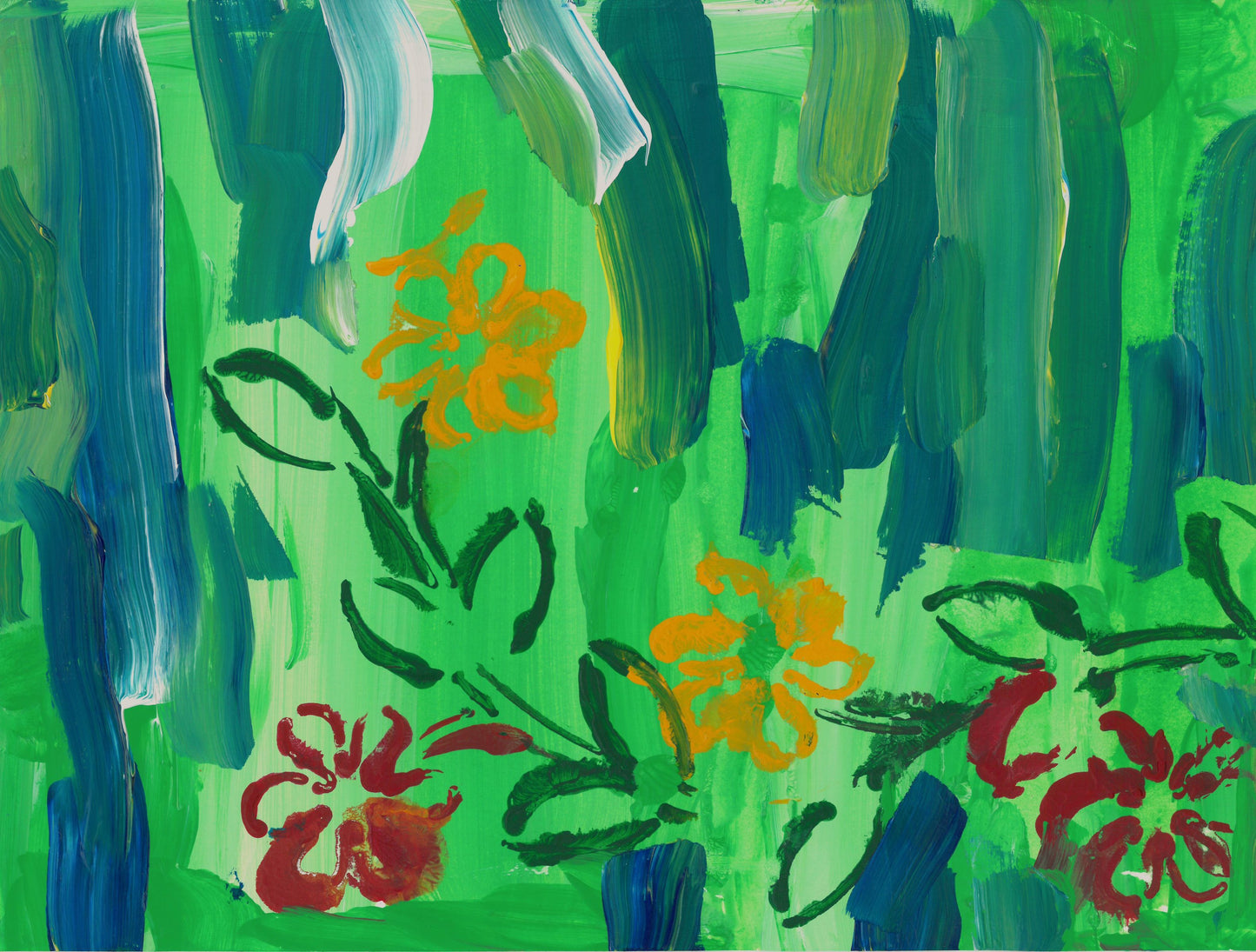 Flower Water painting