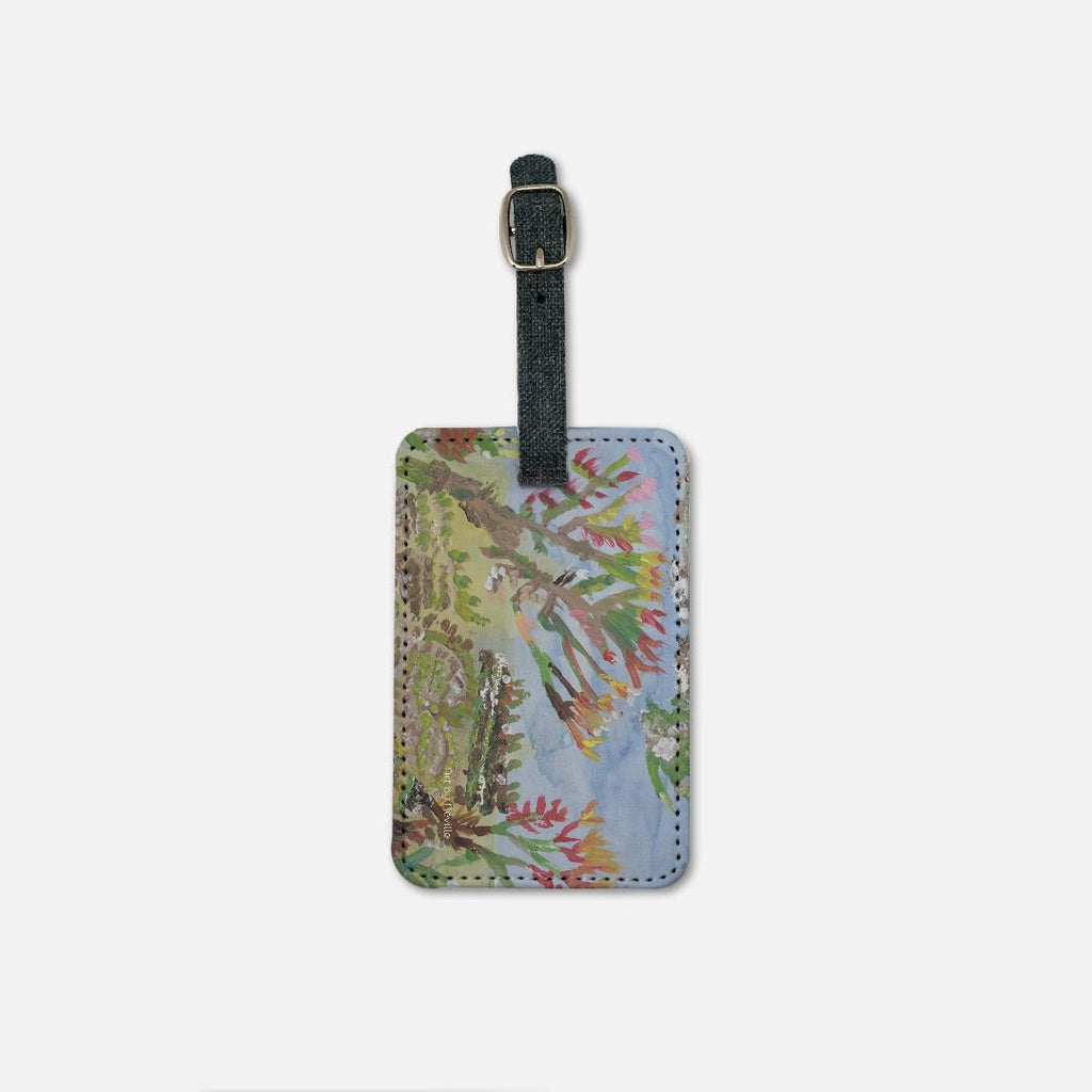 luggage tag with art