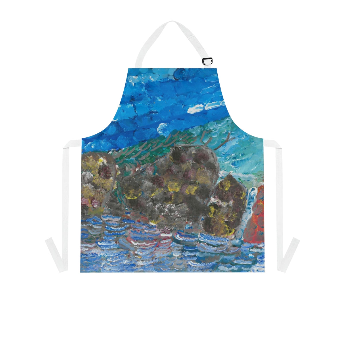 "The reflection of the mountains" Apron by Neville