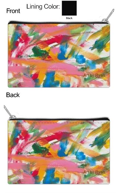 "Colorful Waves" Make up bag by Ryan